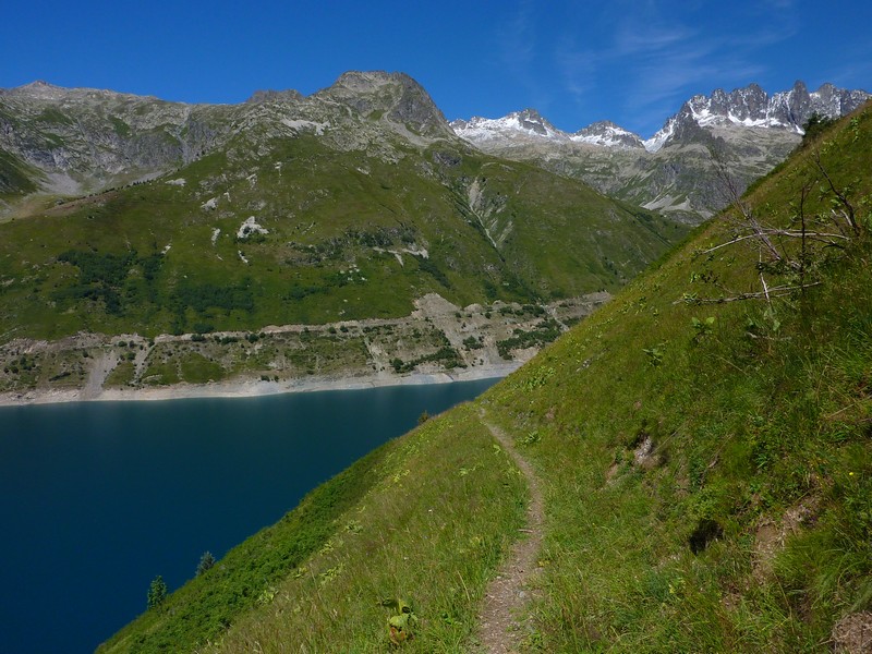 Partie en balcon au dessus du lac de Grand'Maison