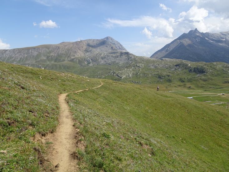 Sentier dans sa partie bien lisse