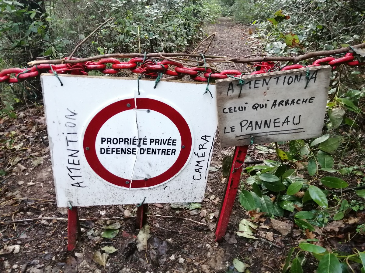 A mi-parcours, photo prise dans le sens montée