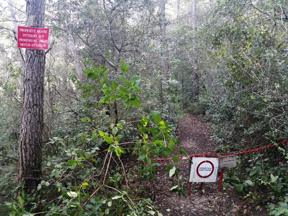 A mi-parcours, photo prise dans le sens montée