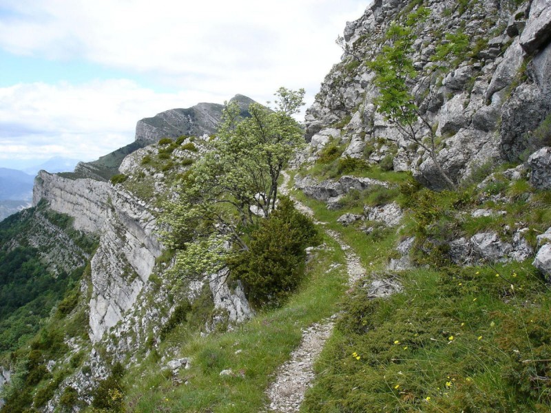 Arrivée au pas après le bon portage pour franchir cette immense barre rocheuse.