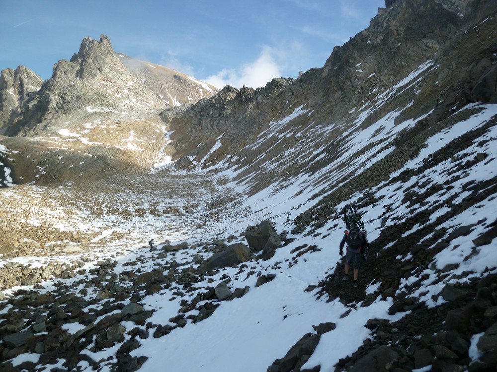 traversée du Col de Valmeinier vers le Col de La Chapelle