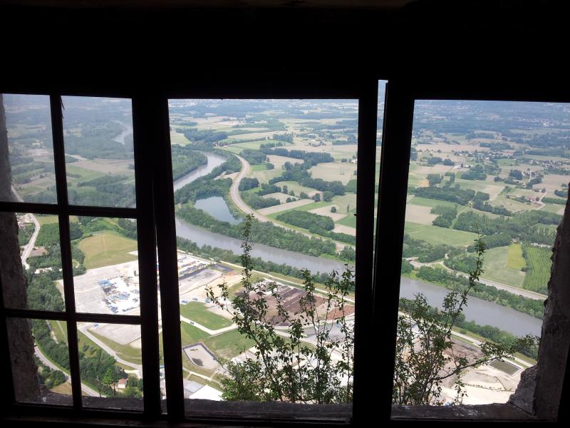 Vue sur l'Isère et... la décharge de Grenoble depuis la chapelle St Ours.