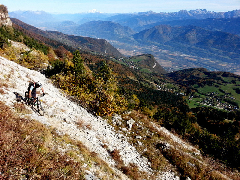 Section au-dessus de la cabane du Berger