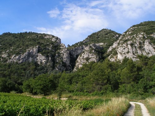 La Combe St Pierre : Un peu avant Oppède le Vieux