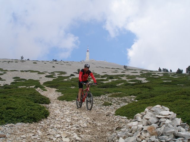 #6 Descente : François au début de la descente Descente : François au début de la descente