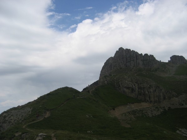 #6 Aiguilles de Chabrière : Superbe, la descente de la crête sous les aiguilles Aiguilles de Chabrière : Superbe, la descente de la crête sous les aiguilles