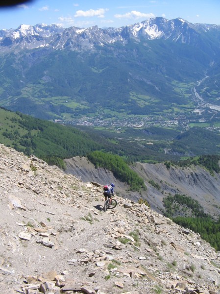 Descente du col de la Pare : Une épingle photogénique