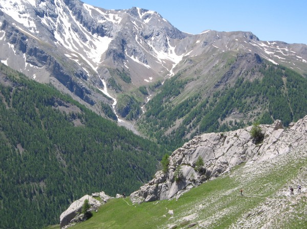 Vers le Col de Gyp : Belle traversée vers le col de Gyp (avant un portage sévère...)