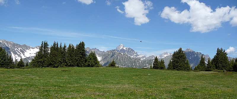 #3 Tour Sallière : La Tour Sallière et les Dents du Midi depuis le Mt de l Tour Sallière : La Tour Sallière et les Dents du Midi depuis le Mt de l'Arpille