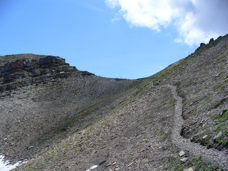 Sentier Montée : Arrivée au collet