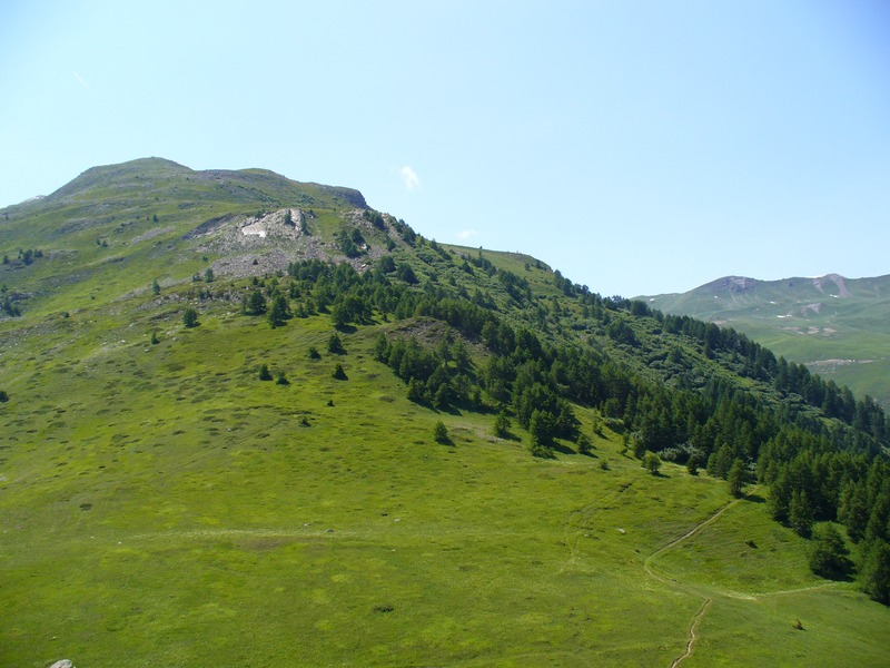 Le Pain de Sucre : Vue depuis le Pain de Sucre, sur la descente effectuée,