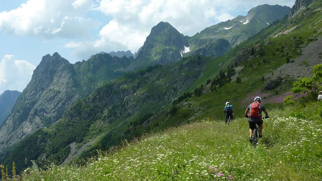 C'est parti : une belle descente nous attend