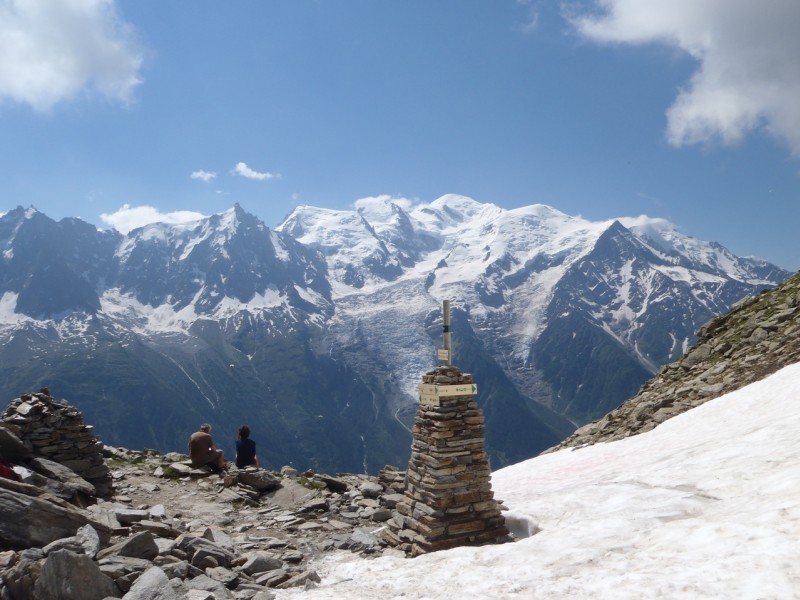 #11 Col du Brévent. : Beaucoup de névés à traverser. Col du Brévent. : Beaucoup de névés à traverser.