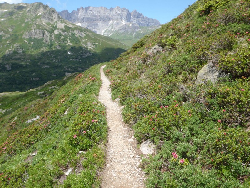 Descente sur d'Arlevé. : Là ça pourrai le faire, mais pas le droit.