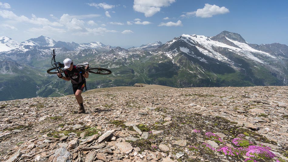 Les dernières pentes : et l'altitude commence à faire son effet