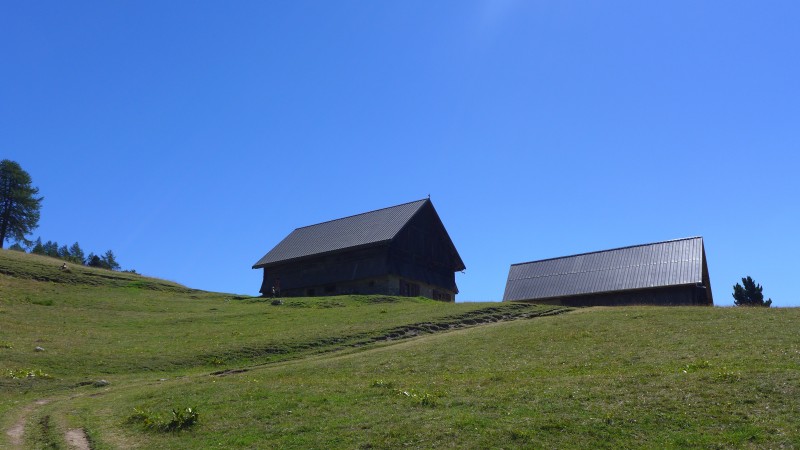 Les chalets du Queyron : courte remontée.