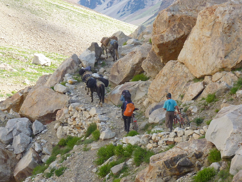 Dharcha Padum : Vers 4600 m, encore un petit passage non roulant...