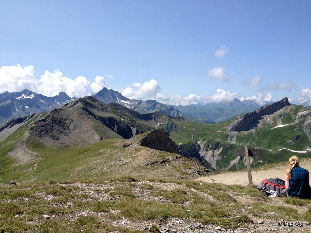 Trace directe (au Paradis) : Le très bel itinéraire (mais très expo) de la crête des Gittes