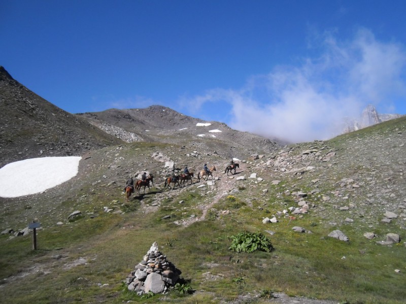 Groupe de cavaliers : Photos prise du refuge du Thabor