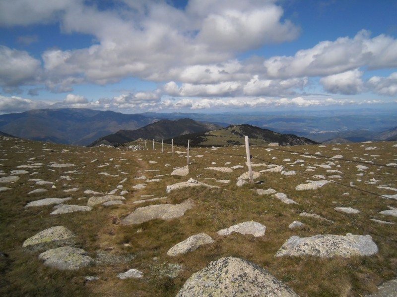 Cime de Pomarole : Début  de 1400 m de D- de descente