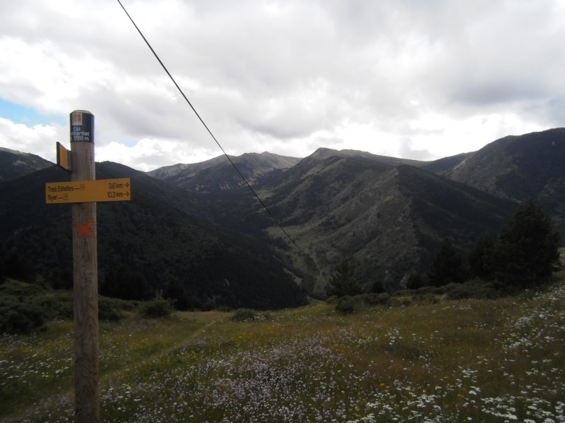 Vallée de Mantet : La vue du col