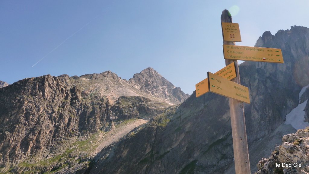 Col de Leschaux et Pointe du Creux Noir