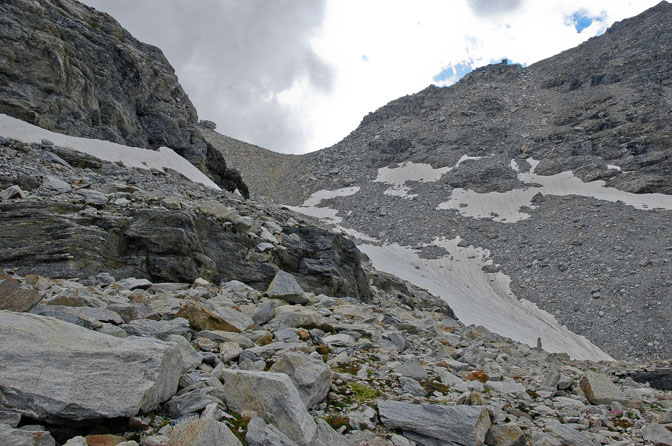 #27 Val Clarea : la pente terminale du colle dell Val Clarea : la pente terminale du colle dell' Agnello, versant italien