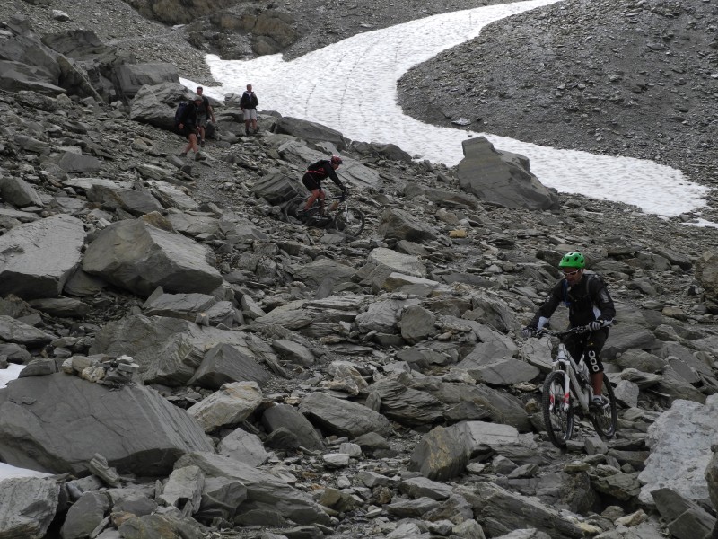 Pointe des Cerces : le bas et la trav sont plus "cassants"