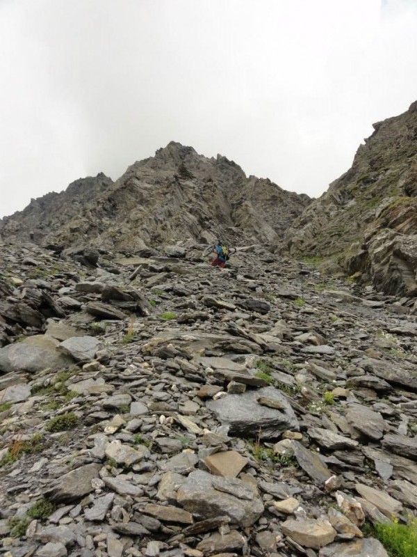 Portage du Col de Valante - 1er morceau de bravoure du WE