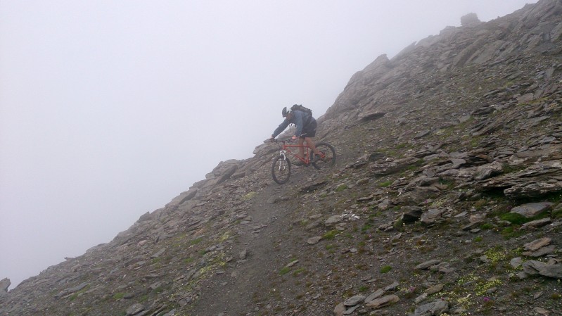 Assez unique l'ambiance dans la descente de la Pointe Joanne