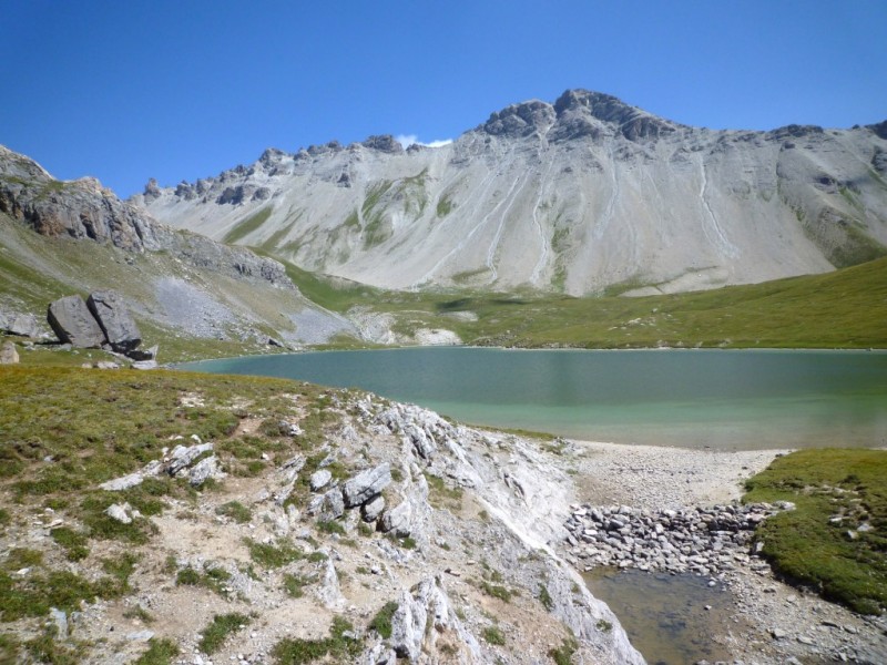 Lac de l'Ascension : le déversoir du lac