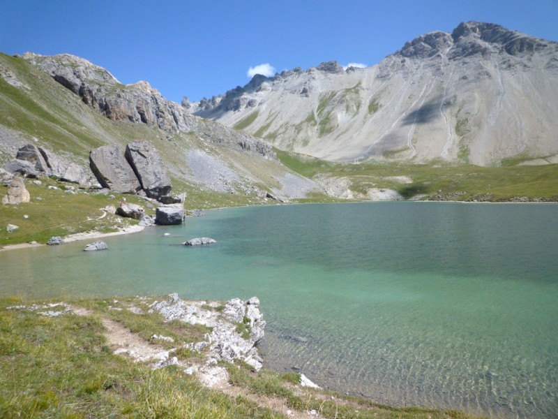 Lac de l'Ascension : Pic du Haut Mouriare au fond