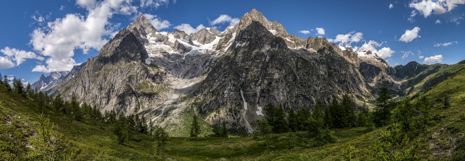 Les Grandes Jorasses : omniprésentes, et c'est un euphémisme...