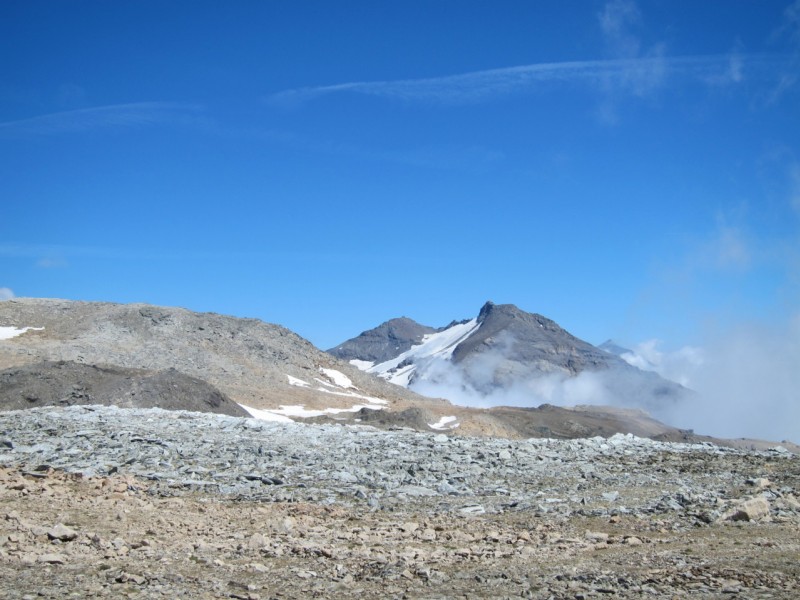Ferrand : Pte Ferrand et son glacier homonyne,passage de la très recommandée Gde Couronne d'Ambin en ski de rando (Rochemelon,juste à droite).
