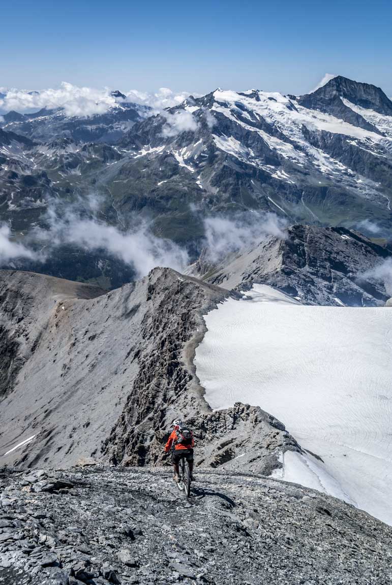 Geux : c'est du VTT de pente raide!