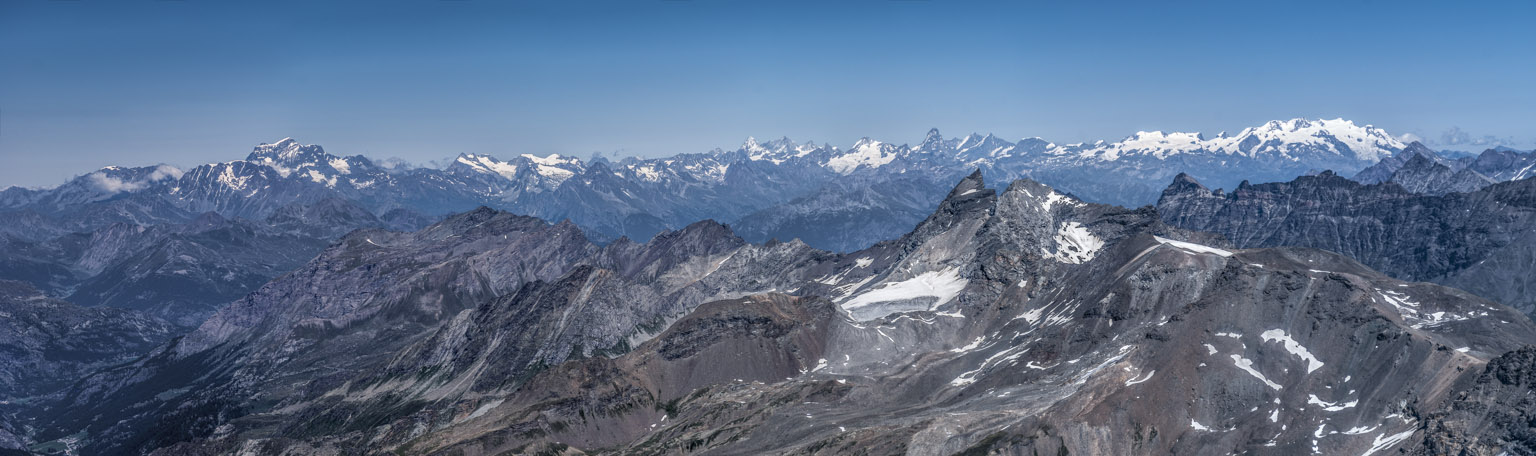 Frontière Italo-Helvétique : du Grand Combin au Mont Rose