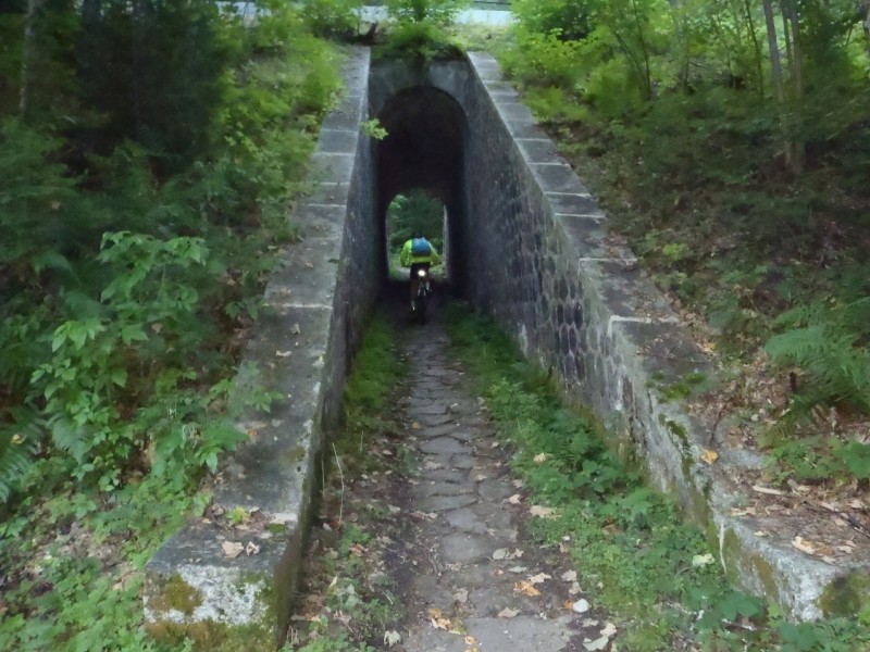 Allée des  Diligences. : Sentier qui passe sous la voie de la SNCF.