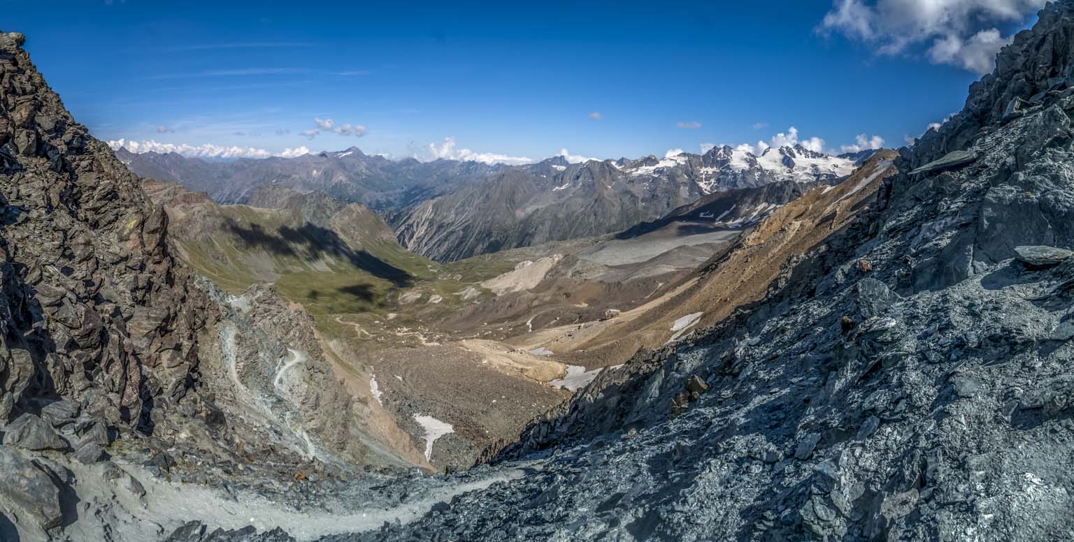 Col Lauson : vue E, vers le Val de Cogne