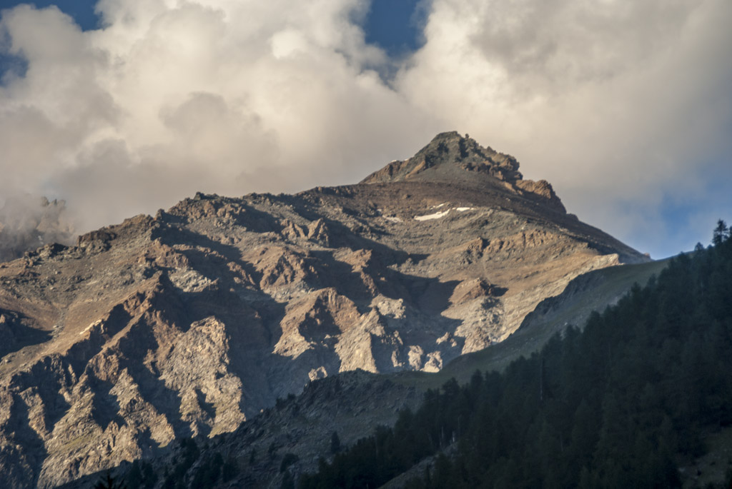 Pointe Blanche de la Grivola : vue d'Eaux Rousses