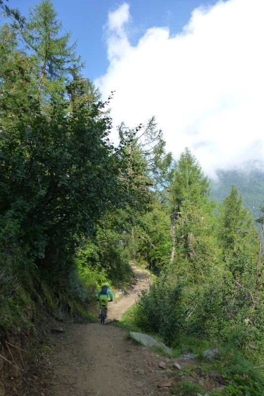 DH sur le Col de la Forclaz : Descente ultra ludique