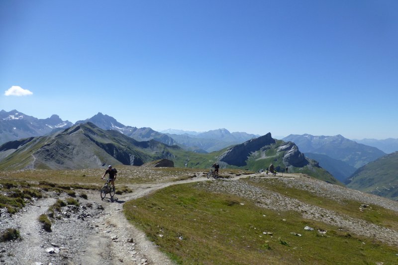 Direction Col des Fours : Portion roulante