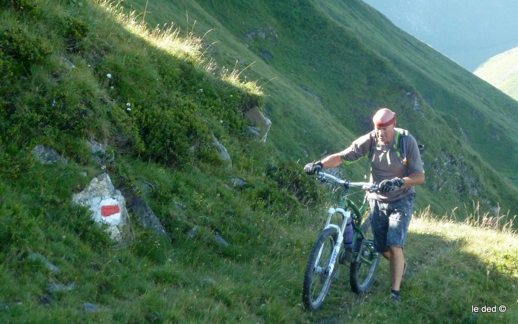 Col du Névé de la Rousse : Claudius au poussage