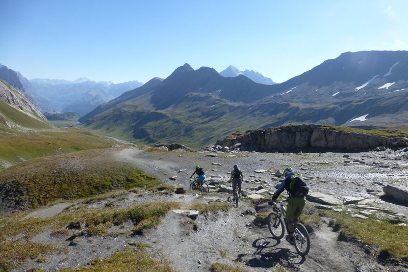 Départ de la Seigne : Sentier Top moumoute, même si trop court !