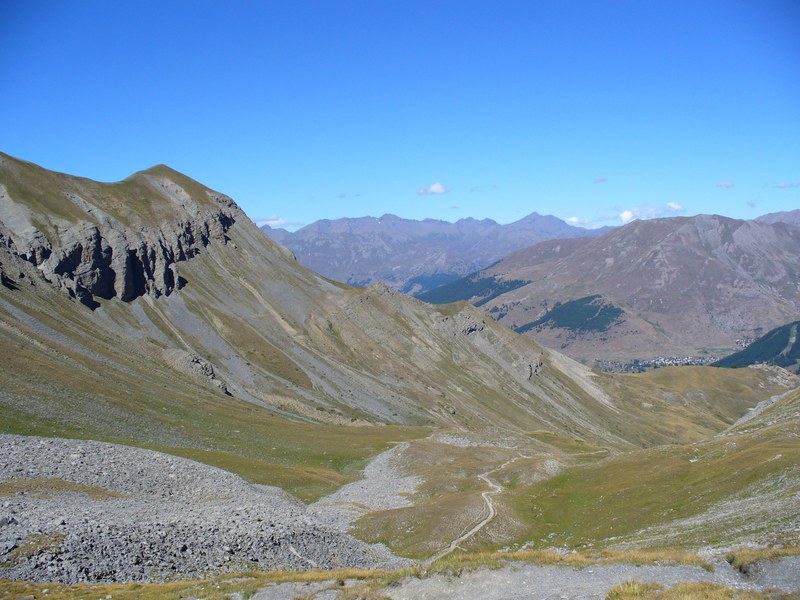 Col des Estronques : Panorama sur St-Véran