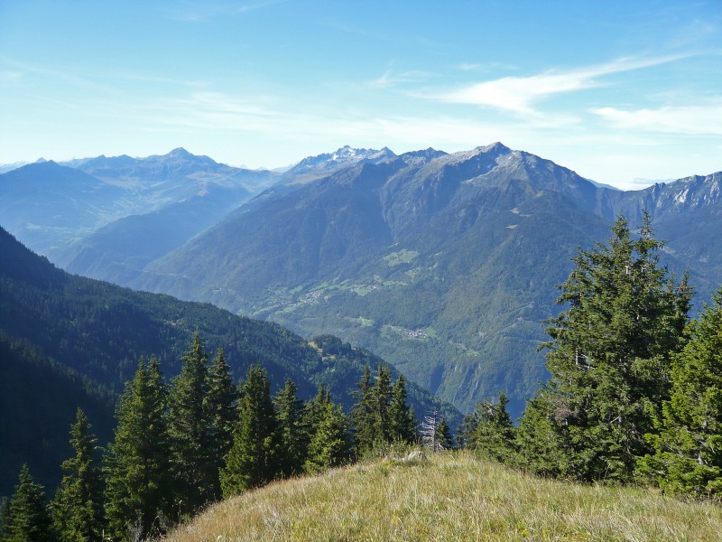 col des evettes : Vue sur le massif de la Lauzière