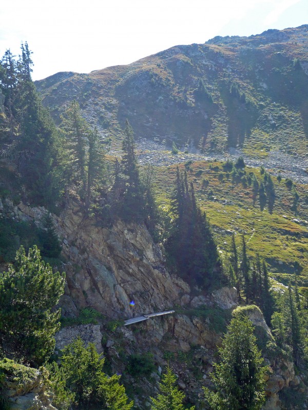 col des evettes : Sentier de ronde de la Tournette, combe des evettes, tête de Sécheron.