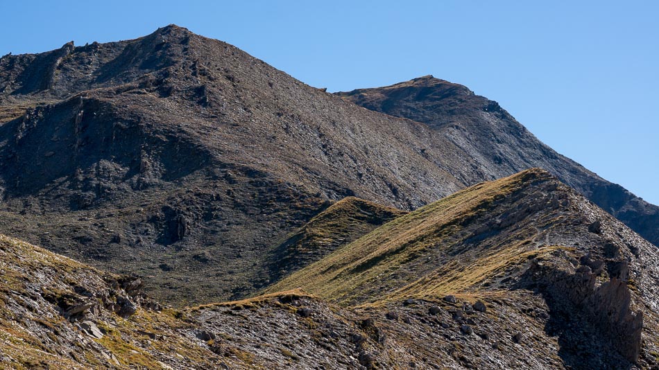 L'arête N : Vue du Col de Vabuche