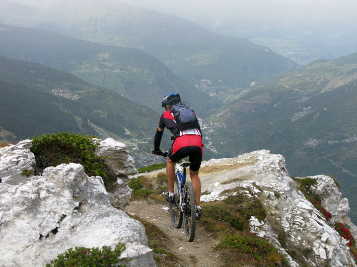 dent du Villard : Début de la descente