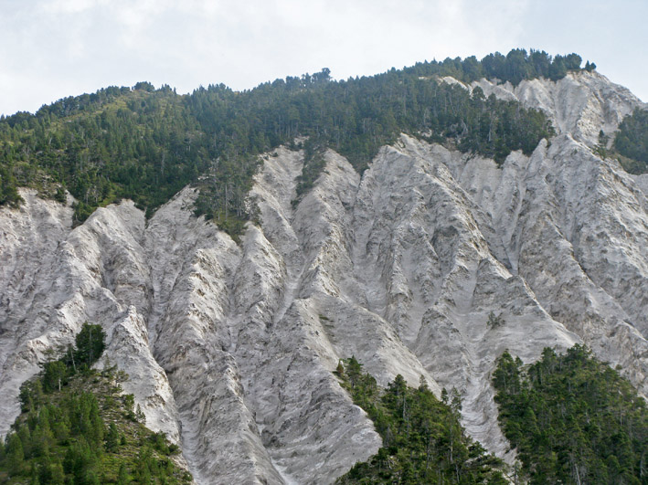 Dent du villard : Les ravines de gypse de la dent du Villard